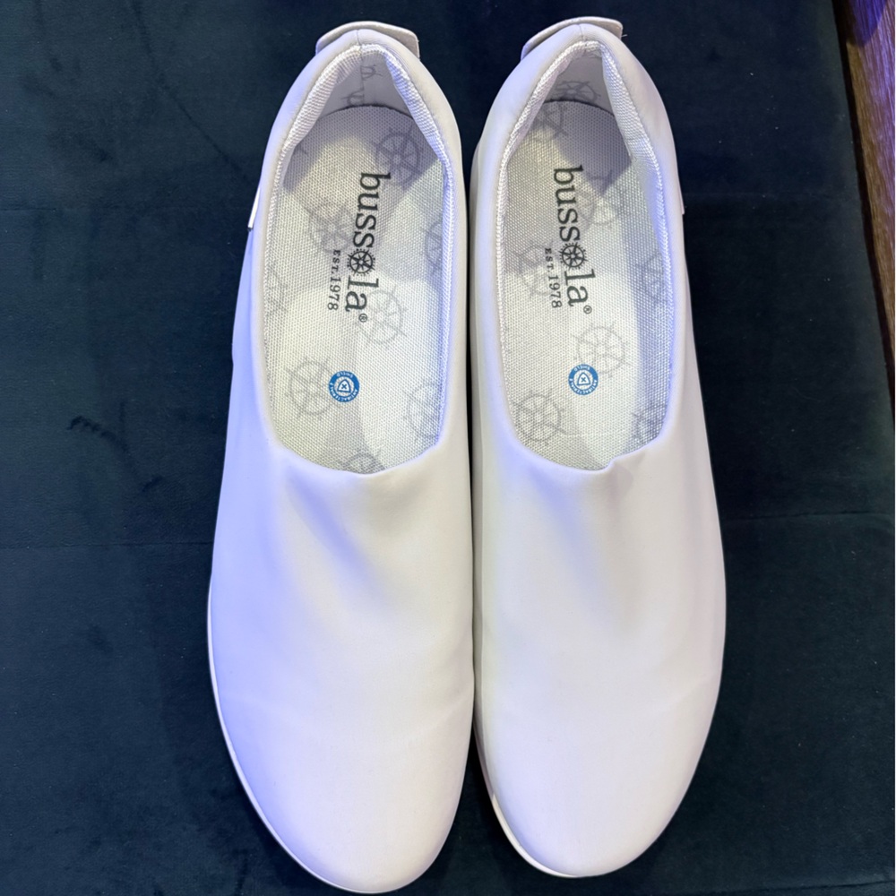 Bussola White Slip-On Shoes NWT